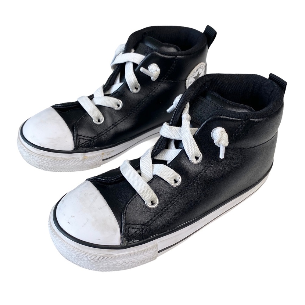 Converse โข๏ธ โช All Star Mid Top Leather Sneaker โช - Picture 8 of 16